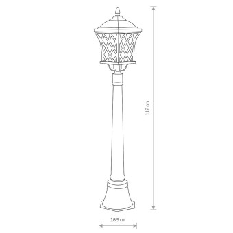 Уличный светильник Nowodvorski Tay Black 5294