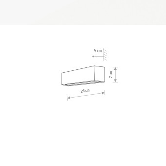 Настенный светильник Nowodvorski Серия Straight Wall XS (Стрейт Уолл XS) Цвет White (Белый) арт. 6345