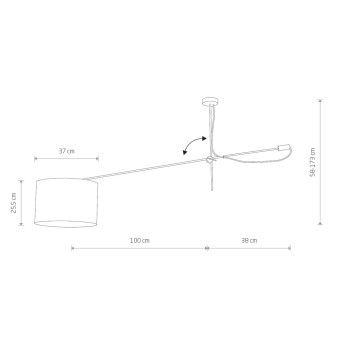 Потолочная люстра Nowodvorski Viper Black/Gold 6641