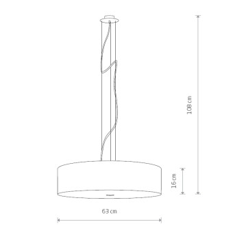 Подвесная люстра Nowodvorski Viviane White 6772