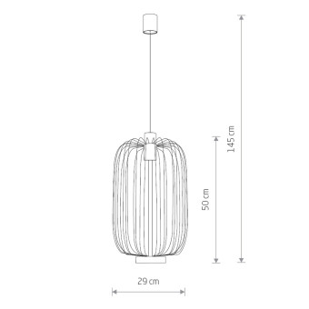 Подвесная люстра Nowodvorski Cage Black 6844