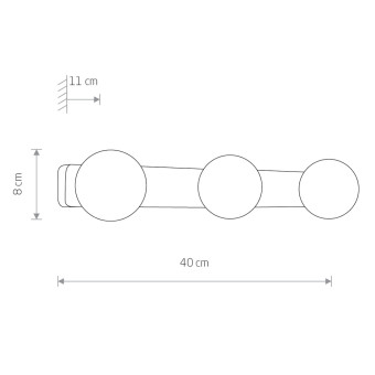 Настенный светильник Nowodvorski Brazos White/Chrome 6951