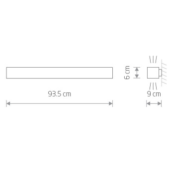 Настенный светильник Nowodvorski Серия Soft Wall Led 90x6 (Софт Уолл Лед 90x6) Цвет White (Белый) арт. 7548