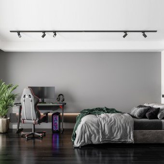 Трековый однофазный светильник Nowodvorski Mono Black 7581