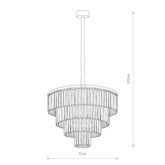 Люстра подвесная Nowodvorski Cristal L Black 7614