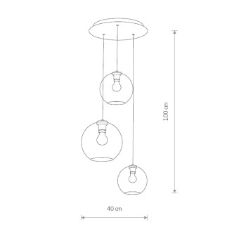 Подвесная люстра Nowodvorski Vetro Black 7641