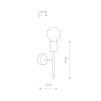 Настенный светильник  Nowodvorski Radius Black 7762