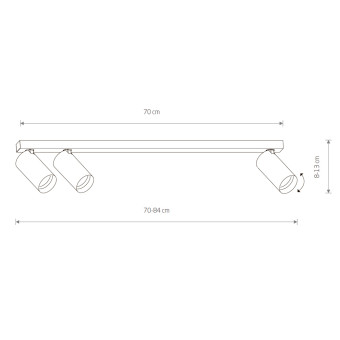 Накладной светильник спот Nowodvorski Mono White/Gold 7775