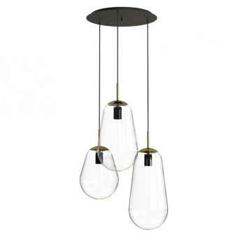 Подвесная люстра Nowodvorski Pear Transparent/Brass 7794