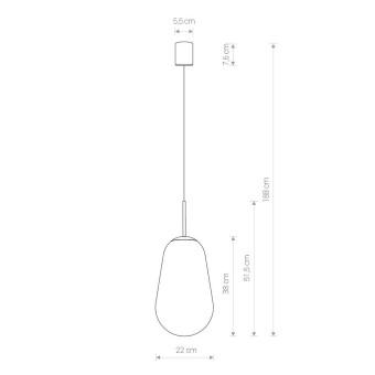 Подвесной светильник Nowodvorski Pear L Transparent/Black 7797