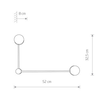 Настенный светильник  Nowodvorski Orbit Black 7804