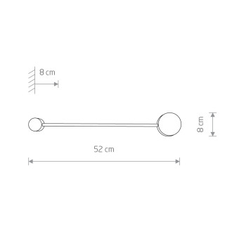 Настенный светильник  Nowodvorski Orbit Black 7805