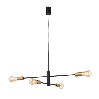 Подвесная люстр Nowodvorski Rotor Black/Gold 7935