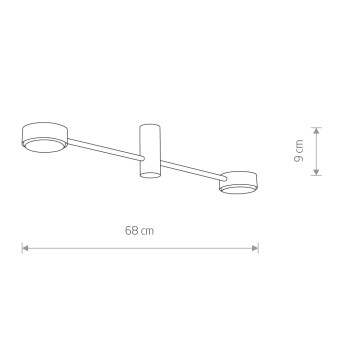 Потолочный cветильник Nowodvorski Orbit Black 7943