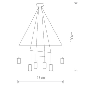 Подвесная люстра Nowodvorski Imbria Brass/Black 7956