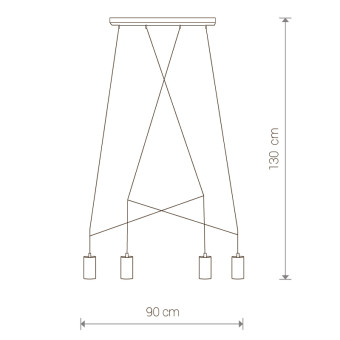 Подвесная люстра Nowodvorski Imbria Brass/Black 7957