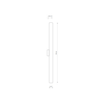 Настенный светильник Nowodvorski Серия Ice Tube Led M (Айс Тьюб Лед M) Цвет Chrome Хром) арт. 8120