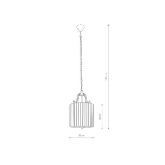 Люстра подвесная Nowodvorski Boston White/Chrome 8152
