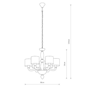 Люстра подвесная Nowodvorski Newport White 8156