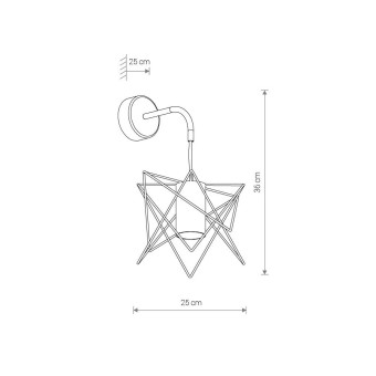 Настенный светильник Nowodvorski Gstar Black/Brass 8285