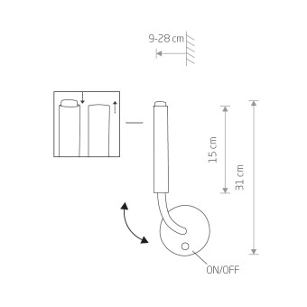Бра Nowodvorski Stalactite Black 8351