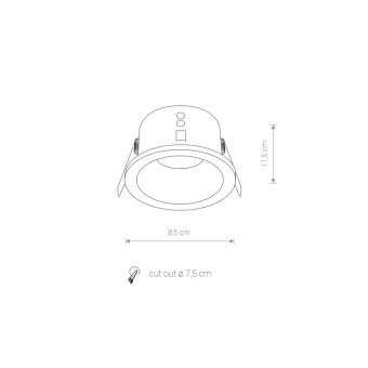 Встраиваемый светильник Nowodvorski Charlie White 8366