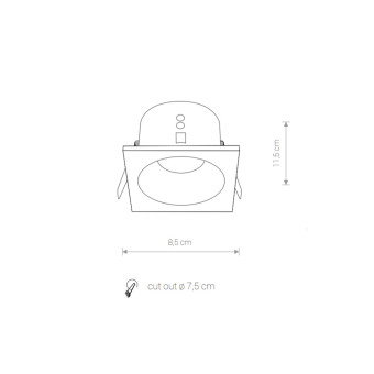 Встраиваемый светильник Nowodvorski Delta White 8368