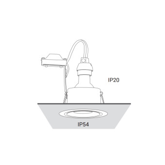Встраиваемый светильник Nowodvorski Golf Black 8376