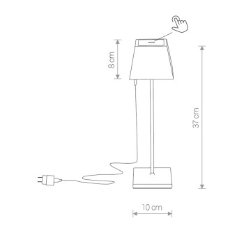 Настольная лампа Nowodvorski Mahe Led White 8397