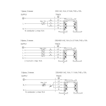 Встраиваемый шинопровод для трехфазной трековой системы Nowodvorski Ctls Track White 8693