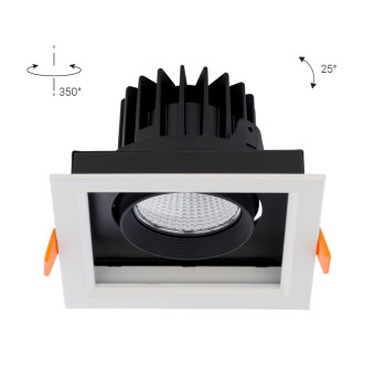 Встраиваемый светильник Nowodvorski Dia Led Black/White 8722