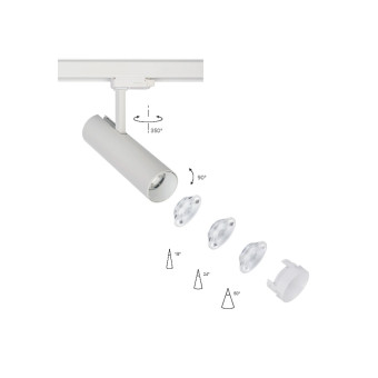 Трековый трехфазный светильник Nowodvorski Milo Led White 8765