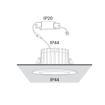 Встраиваемый светильник Nowodvorski Kea Led White/Chrome 8772