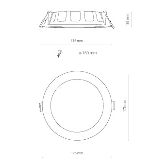 Встраиваемый светильник Nowodvorski Kos Led White 8776