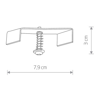 Крепление для однофазной трековой системы  Nowodvorski Profile Recessed Silver 8805