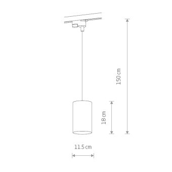 Трековый однофазный светильник Nowodvorski Profile Bit Black 8823