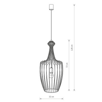 Подвесная люстра Nowodvorski Luksor L Gold 8850