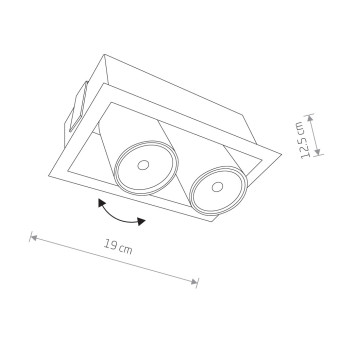 Встраиваемый светильник Nowodvorski Eye Mod White 8938