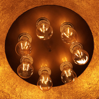 Подвесной светильник Nowodvorski Egg Xl White/Gold 9025