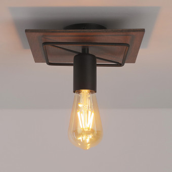 Потолочный cветильник Nowodvorski Coba Dark Wood/Black 9042