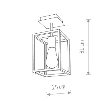 Потолочный cветильник Nowodvorski Crate Black 9045
