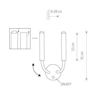 Бра Nowodvorski Stalactite Brass/Black 9055