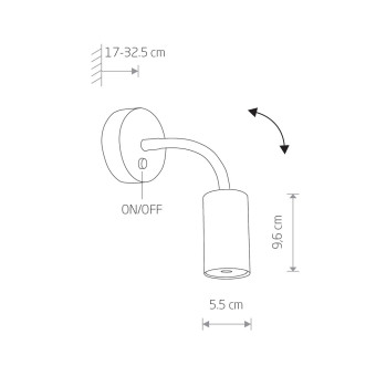 Настенный светильник Nowodvorski Eye Fles S Black 9068