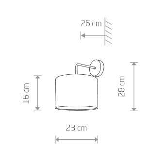 Бра Nowodvorski Alice Black/Gold 9084