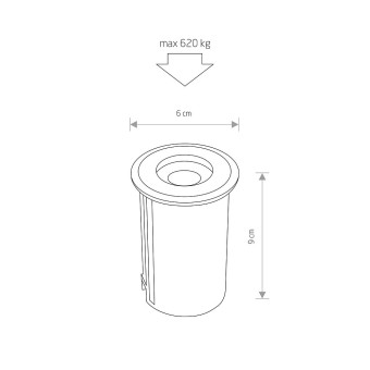 Ландшафтный светодиодный светильник Nowodvorski Picco Led Silver 9105