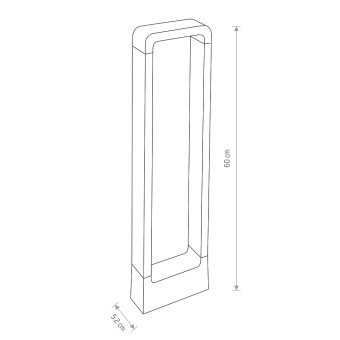 Уличный светодиодный светильник Nowodvorski Thika Led Black 9118