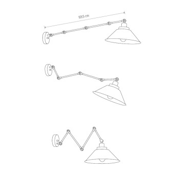 Настенно-потолочный светильник Nowodvorski PantographBlack/White  9126