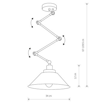 Настенно-потолочный светильник Nowodvorski PantographBlack/White  9126