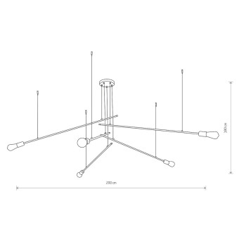 Подвесная люстра Nowodvorski Pile Black 9127