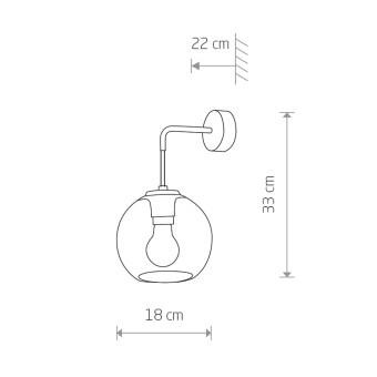 Бра Nowodvorski Vetro Black 9132